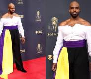 Carl Clemons-Hopkins at the 2021 Emmys.