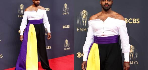 Carl Clemons-Hopkins at the 2021 Emmys.