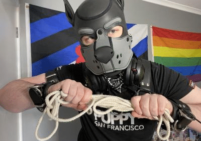 Twitch leather streamer DCypherPup