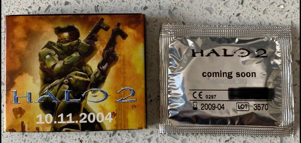 Halo 2 condoms from Xbox