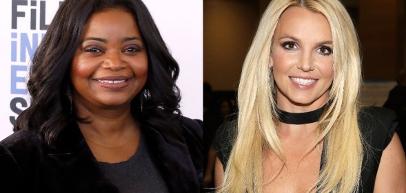 Headshots of Octavia Spencer (L) and Britney Spears
