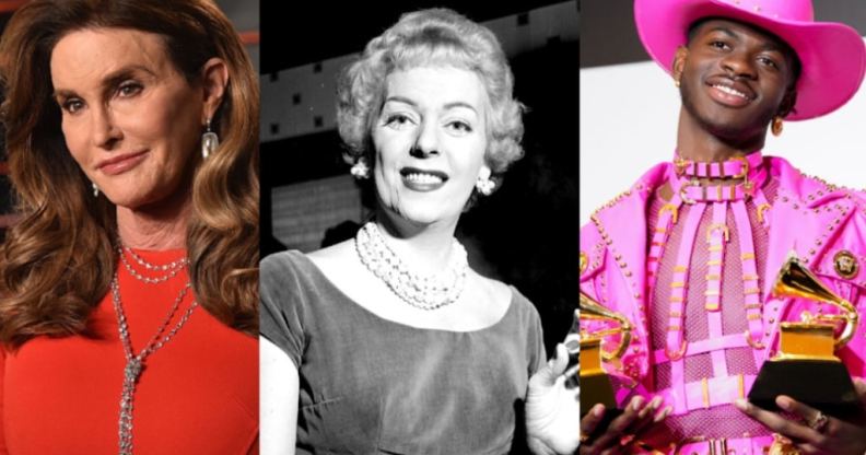 Caitlyn Jenner, Christine Jorgensen and Lil Nas X