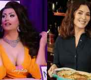 Ella Vaday as Nigella Lawson on Drag Race UK.