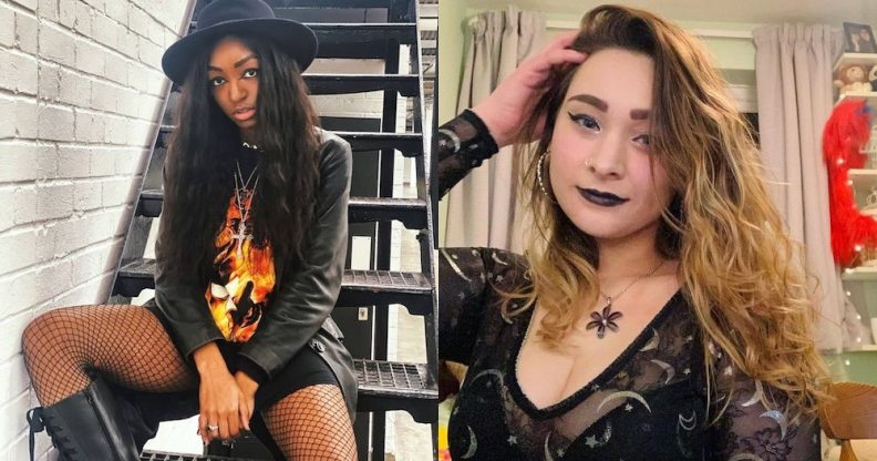 Asexual awareness activists Yasmin Benoit and Emi Salida.