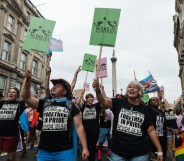 Mermaids marches at Pride in London 2019