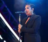 Demi Lovato performs onstage