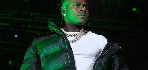 A picture of dababy at the rolling loud concert at new york