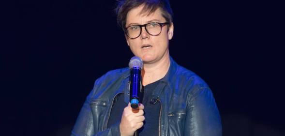 Hannah Gadsby performs on stage during Edinburgh Festival Fringe in 2017