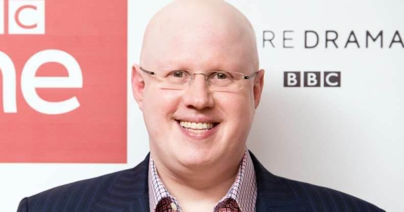 An image of Matt Lucas at a photocall before the screening of the first episode of Series 10 of Doctor Who in 2017