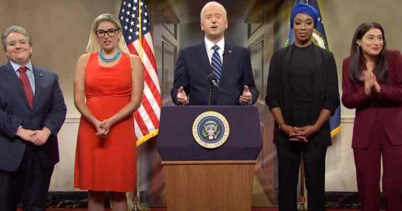 SNL sends up AOC and 'wine-drinking bisexual' senator Kyrsten Sinema