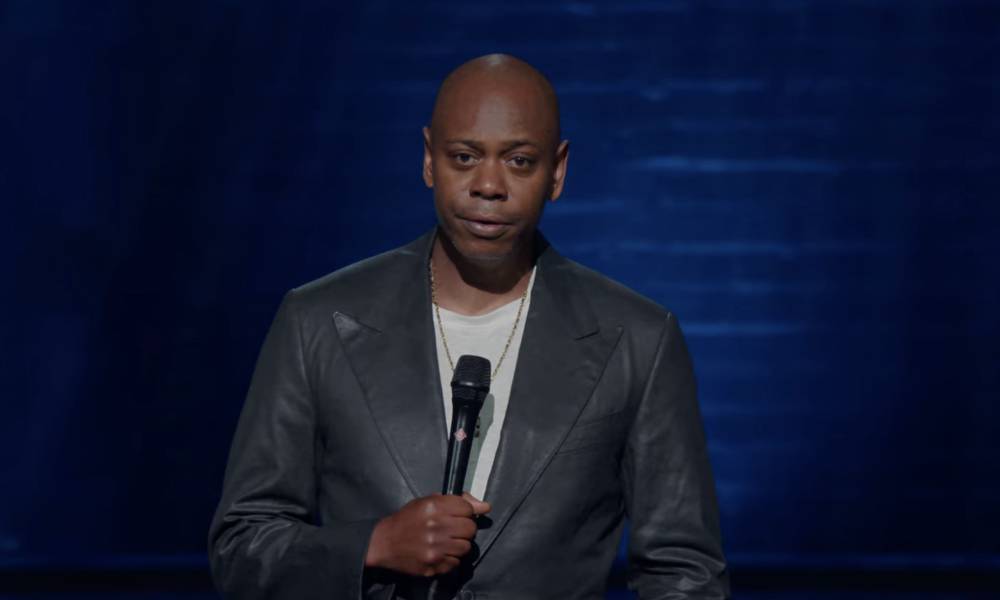A still from Dave Chappelle's special The Closer on Netflix