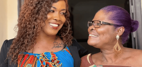 Ghanaian singer Angel Maxine and her mother Araba Forson