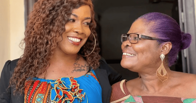 Ghanaian singer Angel Maxine and her mother Araba Forson