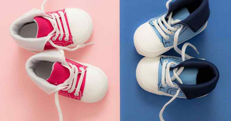 Gender has been split in two and marketed pink and blue