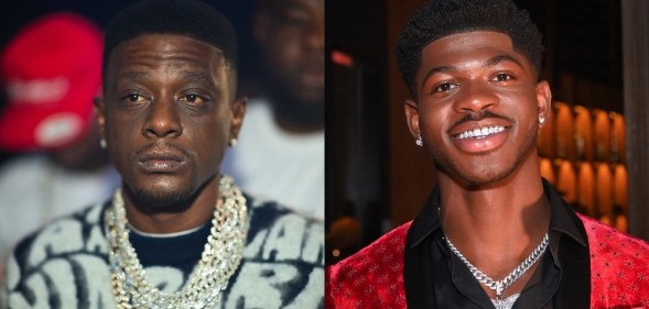 Headshots of Boosie Badazz and Lil Nas X