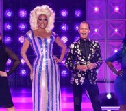 Drag Race judges on the main stage