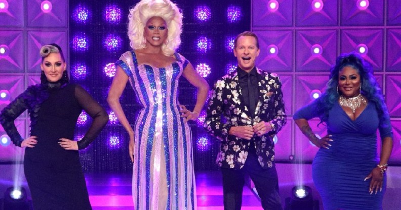 Drag Race judges on the main stage