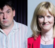 Graham Linehan and Rosie Duffield