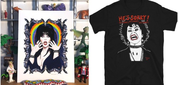 There's plenty of queer t-shirts, prints and accessories to celebrate Halloween.