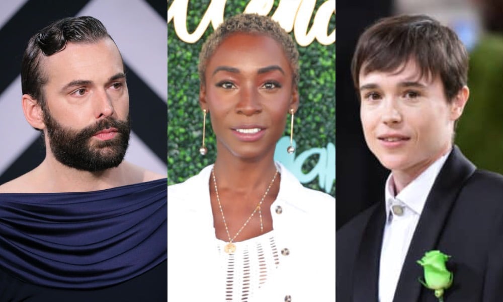Jonathan Van Ness, Angelica Ross and Elliot Page