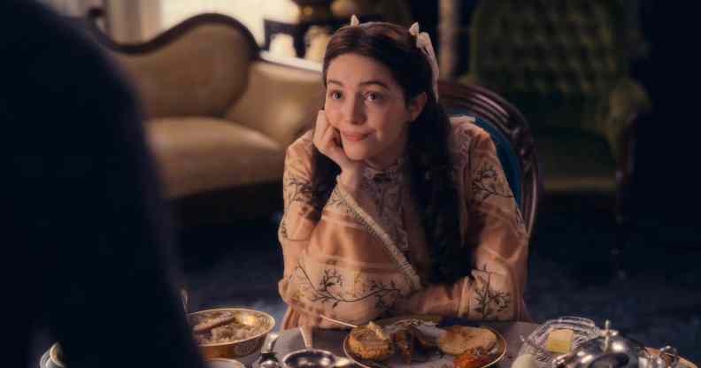 Ella Hunt in Dickinson season three.