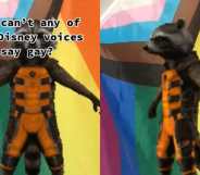 Disney character on TikTok with LGBT+ Pride flag