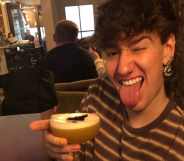 Brandon Rogers, an LGBT+ 21-year-old who was turned away from 20 Stories Manchester over his leopard print trousers