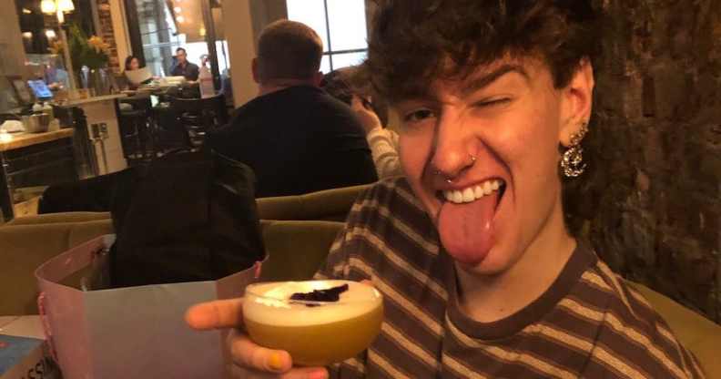 Brandon Rogers, an LGBT+ 21-year-old who was turned away from 20 Stories Manchester over his leopard print trousers