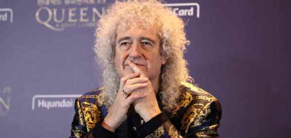 Brian May of Queen attends the press conferenc