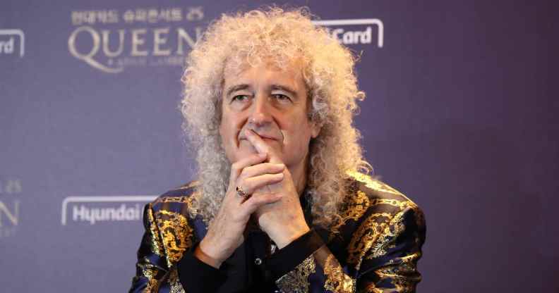 Brian May of Queen attends the press conferenc