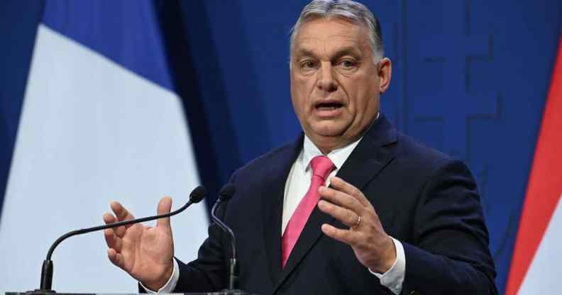 Hungary's anti-LGBT+ prime minister Viktor Orban