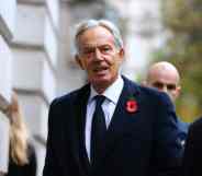 Former British prime minister Tony Blair arrives in Downing Street