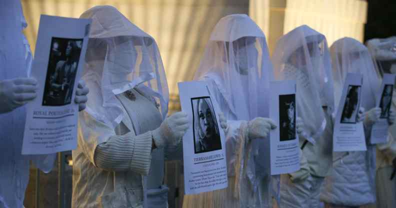 Trans Day of Remembrance vigil in Washington square park