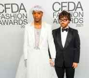 Kid Cudi and Eli Russell Linnetz of ERL attend the 2021 CFDA Fashion Awards