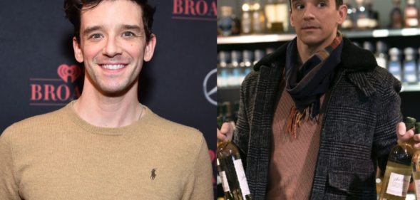 Michael Urie at an event and Michael Urie in Single All The Way