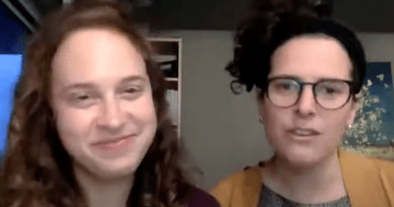 Queer rabbis Becca Walker (left) and Ariella Rosen (right)