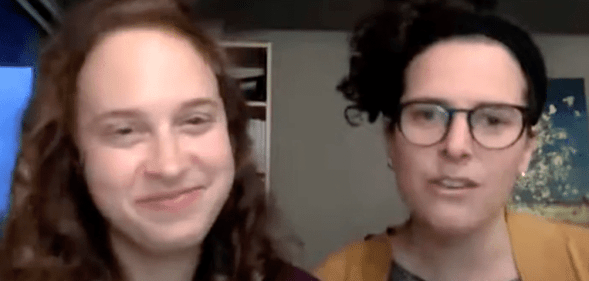Queer rabbis Becca Walker (left) and Ariella Rosen (right)