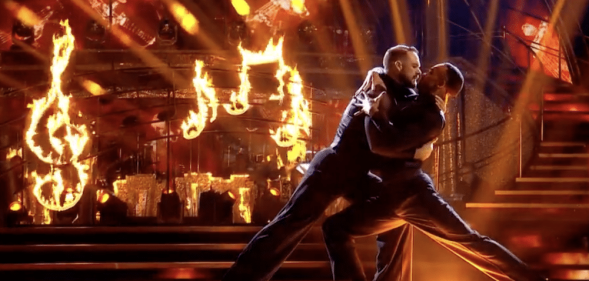 Johannes Radebe and John Whaite dance the Argentine tango on Strictly Come Dancing