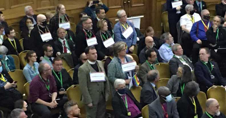 LGBT+ members of the Church of England stood up to show solidarity with LGBT+ Ghanaians at the General Synod.
