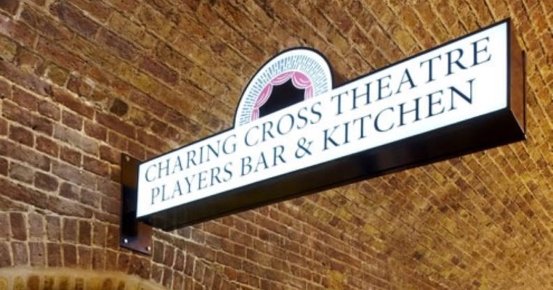 Charing Cross Theatre sign
