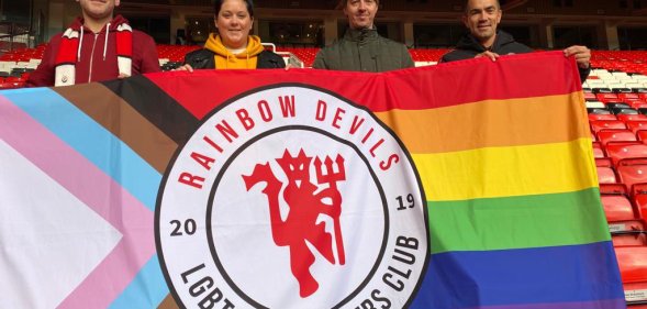 Manchester United's LGBT fan group targeted by pathetic homophobes