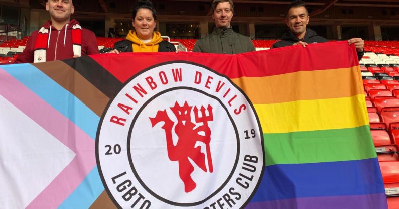 Manchester United's LGBT fan group targeted by pathetic homophobes