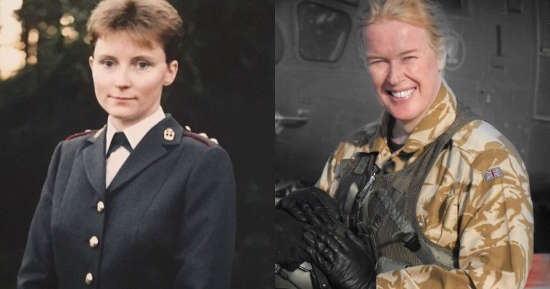 Portraits of Elaine Chambers (L) and Caroline Paige