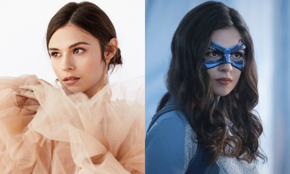 Nicole Maines (L) stars on Supergirl as the Dreamer