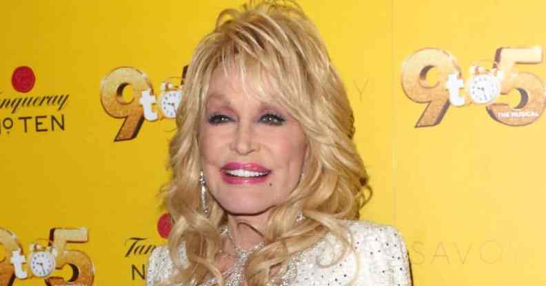 Dolly Parton arrives for the 9 to 5 the Musical Gala Night