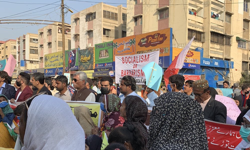 The People's Climate March in Karachi, Pakistan