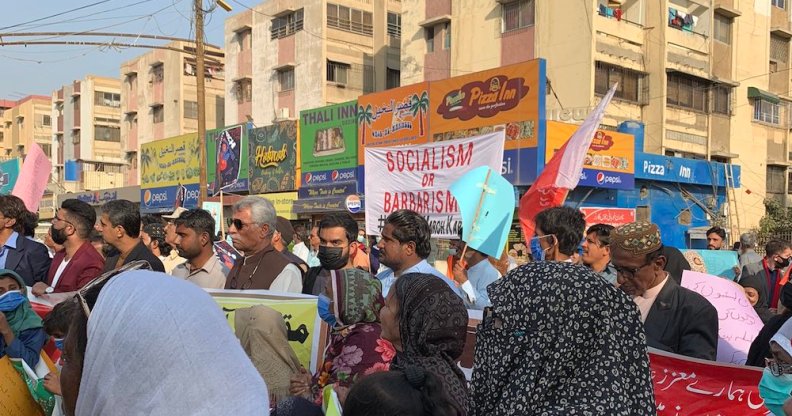 The People's Climate March in Karachi, Pakistan
