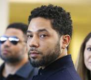 Jussie Smollett outside Chicago's Leighton Courthouse