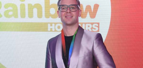 Dr Adrian Harrop is pictured at the Rainbow Honours at Madame Tussauds on 4 December 2019
