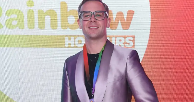 Dr Adrian Harrop is pictured at the Rainbow Honours at Madame Tussauds on 4 December 2019